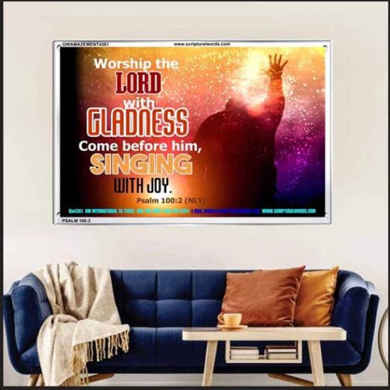 WORSHIP THE LORD   Art & Wall Dcor   (GWAMAZEMENT4361)   