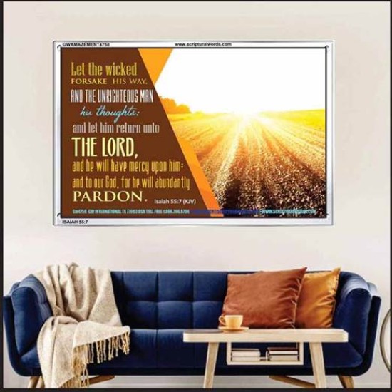 WICKEDNESS   Contemporary Christian Wall Art   (GWAMAZEMENT4758)   