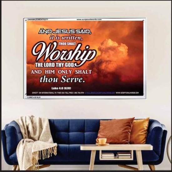 WORSHIP   Home Decor Art   (GWAMAZEMENT6377)   
