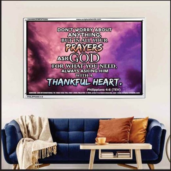 A THANKFUL HEART   Christian Paintings   (GWAMAZEMENT6586)   