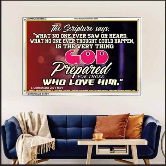 WHAT GOD HAS PREPARED FOR US   Wall Dcor   (GWAMAZEMENT6642)   