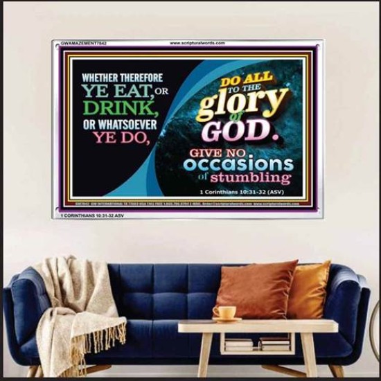 ALL THE GLORY OF GOD   Framed Scripture Art   (GWAMAZEMENT7842)   