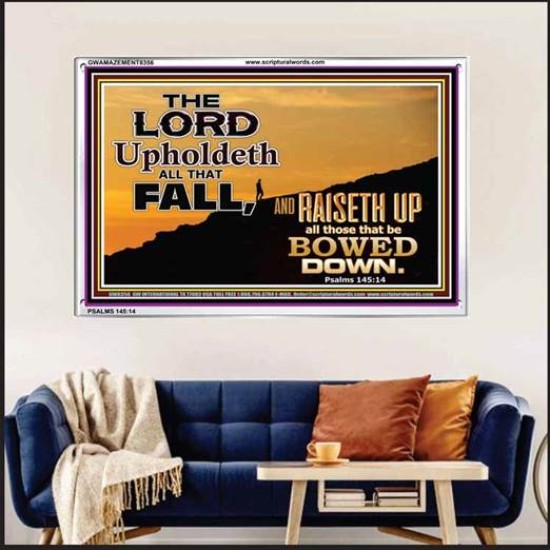 UPHOLDETH ALL THAT FALL   Scripture Wall Art   (GWAMAZEMENT8356)   