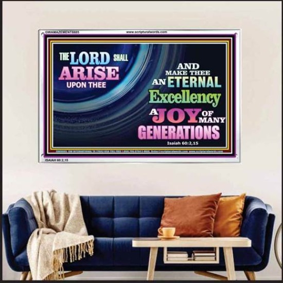 AN ETERNAL EXCELLENCY   Bible Verses Wall Art Acrylic Glass Frame   (GWAMAZEMENT8885)   