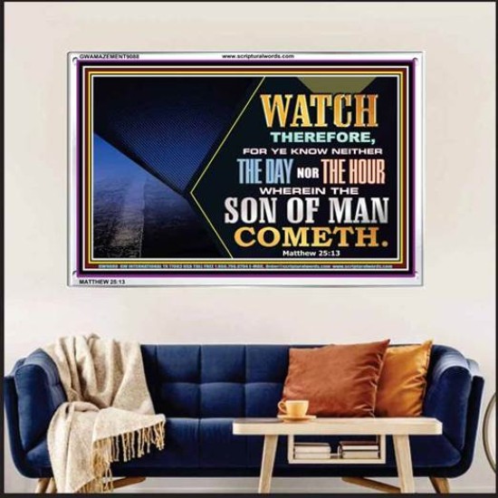 WATCH AND PRAY   Inspiration office art and wall dcor   (GWAMAZEMENT9088)   