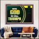 WITH GOD WE WILL TRIUMPH   Large Frame Scriptural Wall Art   (GWAMAZEMENT9382)   