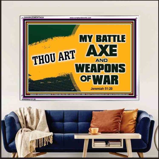 WEAPONS OF WAR   Christian Quotes Framed   (GWAMAZEMENT9434)   