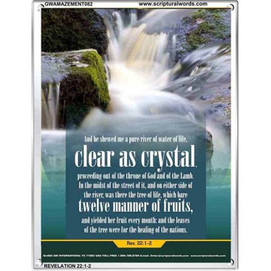 WATER OF LIFE   Christian Quotes Framed   (GWAMAZEMENT082)   