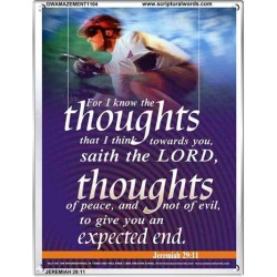 THE THOUGHTS OF PEACE   Inspirational Wall Art Poster   (GWAMAZEMENT1104)   