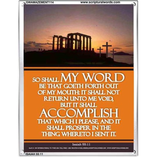 THE WORD OF GOD    Bible Verses Poster   (GWAMAZEMENT114)   