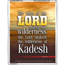 VOICE OF THE LORD IS POWERFUL   Scripture Wall Art   (GWAMAZEMENT1241)   "24X32"