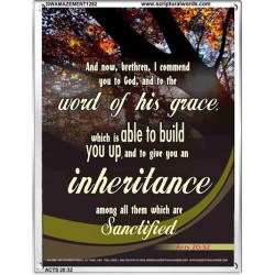 THE WORD OF HIS GRACE   Frame Bible Verse   (GWAMAZEMENT1282)   