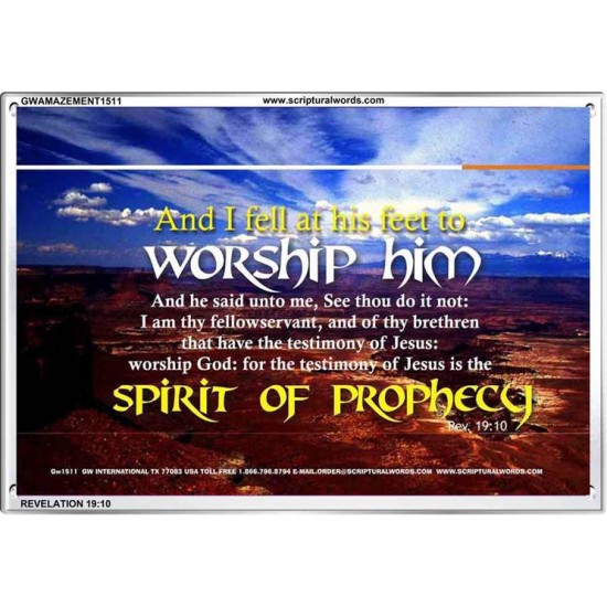 WORSHIP HIM   Custom Framed Bible Verse   (GWAMAZEMENT1511)   