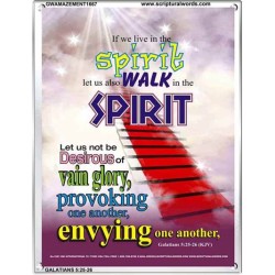 WALK IN THE SPIRIT   Large Framed Scripture Wall Art   (GWAMAZEMENT1667)   "24X32"