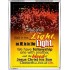 WALK IN THE LIGHT   Frame Bible Verses Online   (GWAMAZEMENT1674)   "24X32"