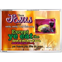 VERY VERY I SAY UNTO YOU   Framed Office Wall Decoration   (GWAMAZEMENT2061)   "24X32"