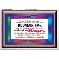 VERILY I SAY   Christian Frame Wall Art   (GWAMAZEMENT2077)   "24X32"