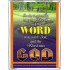 THE WORD WAS GOD   Inspirational Wall Art Wooden Frame   (GWAMAZEMENT252)   "24X32"