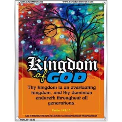 AN EVERLASTING KINGDOM   Framed Bible Verse   (GWAMAZEMENT3252)   