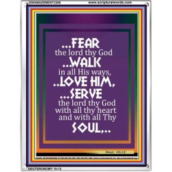 WALK IN ALL HIS WAYS   Scripture Art Prints   (GWAMAZEMENT3306)   "24X32"