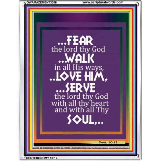 WALK IN ALL HIS WAYS   Scripture Art Prints   (GWAMAZEMENT3306)   