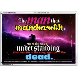 UNDERSTANDING   Inspirational Bible Verse Framed   (GWAMAZEMENT3351)   "24X32"