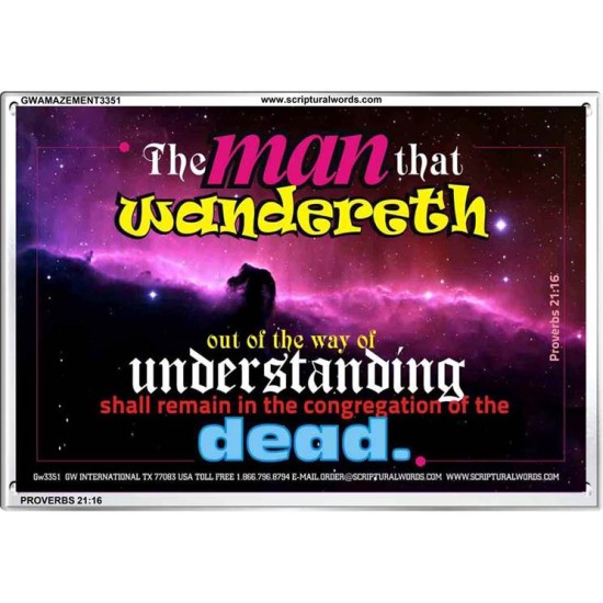 UNDERSTANDING   Inspirational Bible Verse Framed   (GWAMAZEMENT3351)   