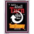 TURN TO YOU FOR A TESTIMONY   Framed Lobby Wall Decoration   (GWAMAZEMENT3354)   "24X32"