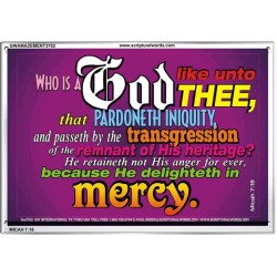 WHO IS LIKE UNTO THEE   Custom Frame Bible Verse   (GWAMAZEMENT3702)   "24X32"