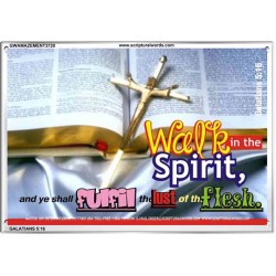 WALK IN THE SPIRIT   Framed Bible Verse   (GWAMAZEMENT3720)   "24X32"