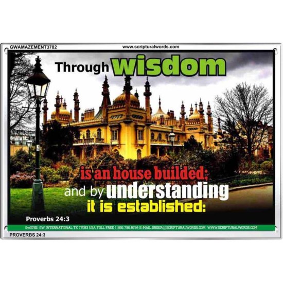 WISDOM AND UNDERSTANDING   Scripture Wall Art   (GWAMAZEMENT3782)   