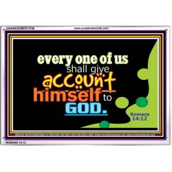 YOU SHALL GIVE ACCOUNT   Frame Scriptural Dcor   (GWAMAZEMENT3798)   "24X32"