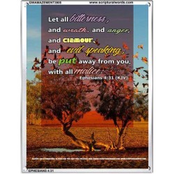 ALL BITTERNESS   Christian Quotes Framed   (GWAMAZEMENT3905)   