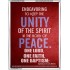 UNITY OF THE SPIRIT   Acrylic Glass Frame Scripture Art   (GWAMAZEMENT3995)   "24X32"