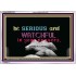 WATCH AND PRAY   Inspirational Wall Art Wooden Frame   (GWAMAZEMENT4011)   "24X32"