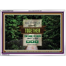 ALL THINGS WORK TOGETHER   Bible Verse Frame Art Prints   (GWAMAZEMENT4340)   