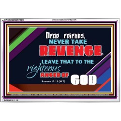 VENGEANCE BELONGS TO GOD   Frame Scriptures Dcor   (GWAMAZEMENT4347)   "24X32"