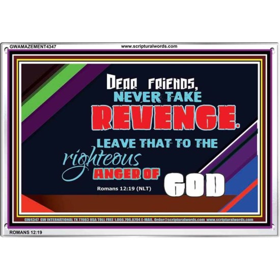 VENGEANCE BELONGS TO GOD   Frame Scriptures Dcor   (GWAMAZEMENT4347)   