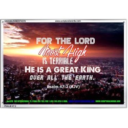 A GREAT KING   Christian Quotes Framed   (GWAMAZEMENT4370)   "24X32"