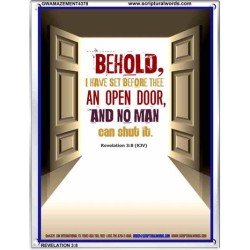 AN OPEN DOOR   Christian Quotes Framed   (GWAMAZEMENT4378)   