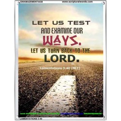 TURN BACK TO THE LORD   Christian Artwork   (GWAMAZEMENT4438)   "24X32"