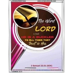 THE WORD OF THE LORD   Framed Hallway Wall Decoration   (GWAMAZEMENT4544)   