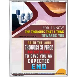 THE THOUGHTS THAT I THINK   Scripture Art Acrylic Glass Frame   (GWAMAZEMENT4553)   