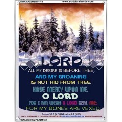 ALL MY DESIRE IS BEFORE THEE   Acrylic Glass framed scripture art   (GWAMAZEMENT4714)   