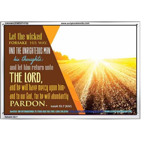 WICKEDNESS   Contemporary Christian Wall Art   (GWAMAZEMENT4758)   