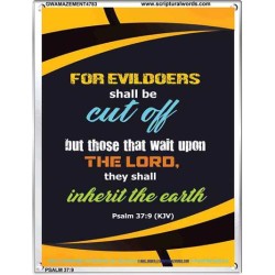 WAIT UPON THE LORD   Inspirational Bible Verse Frame   (GWAMAZEMENT4783)   "24X32"