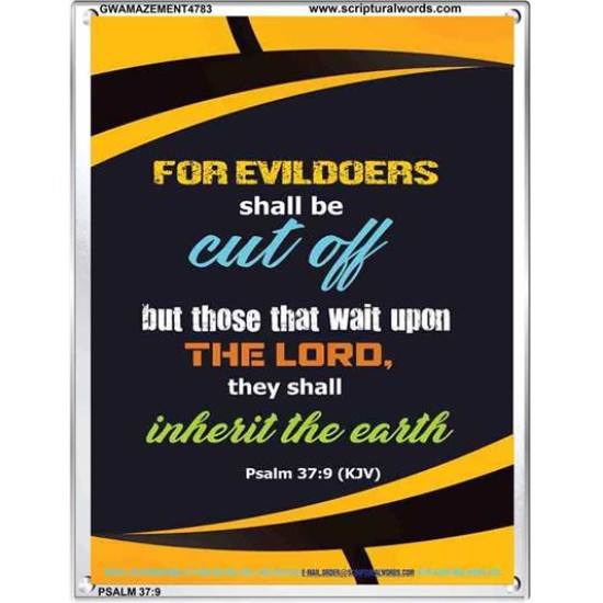 WAIT UPON THE LORD   Inspirational Bible Verse Frame   (GWAMAZEMENT4783)   