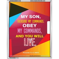 YOU WILL LIVE   Bible Verses Frame for Home   (GWAMAZEMENT4788)   