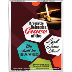 WE SHALL BE SAVED   Inspiration Wall Art Frame   (GWAMAZEMENT4944)   "24X32"