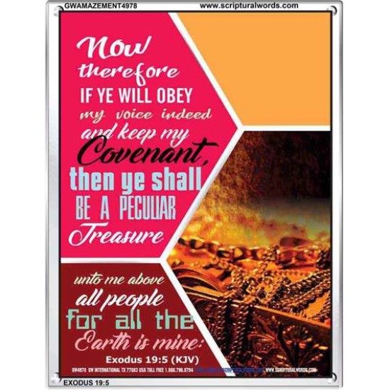 BE A PECULIAR TREASURE   Large Frame Scripture Wall Art   (GWAMAZEMENT4978)   